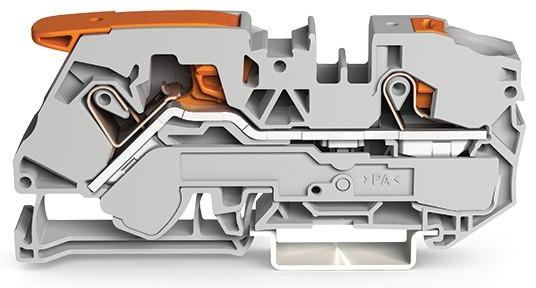 Produktbild Wago 2-conductor through terminal block grey