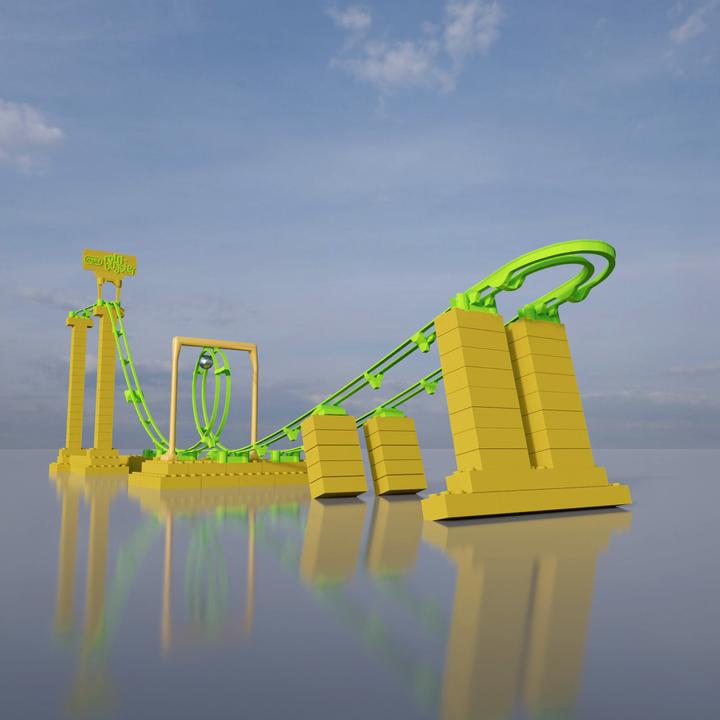 Produktbild Raphi Rolli-Coaster Home-Edition Starter Bundle mit Looping Bahn