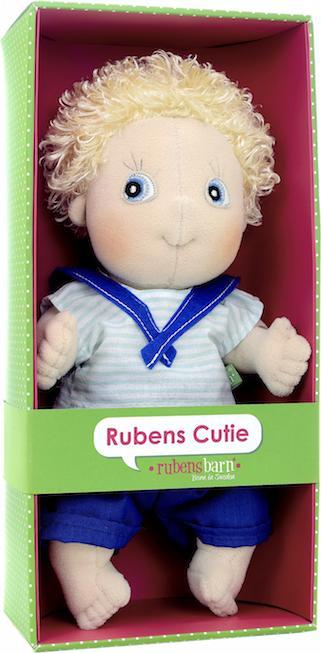 Actual product image Rubens Barn Cuties Doll Adam cm
