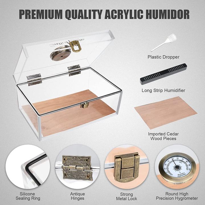 Immagine prodotto Scotte Humidor Humidor per sigari in acrilico (20)