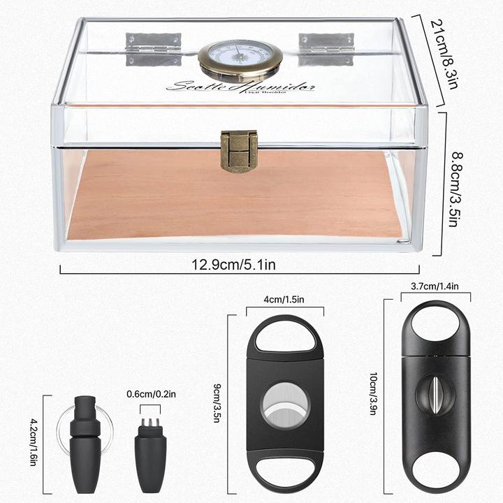 Immagine prodotto Scotte Humidor Humidor per sigari in acrilico (20)