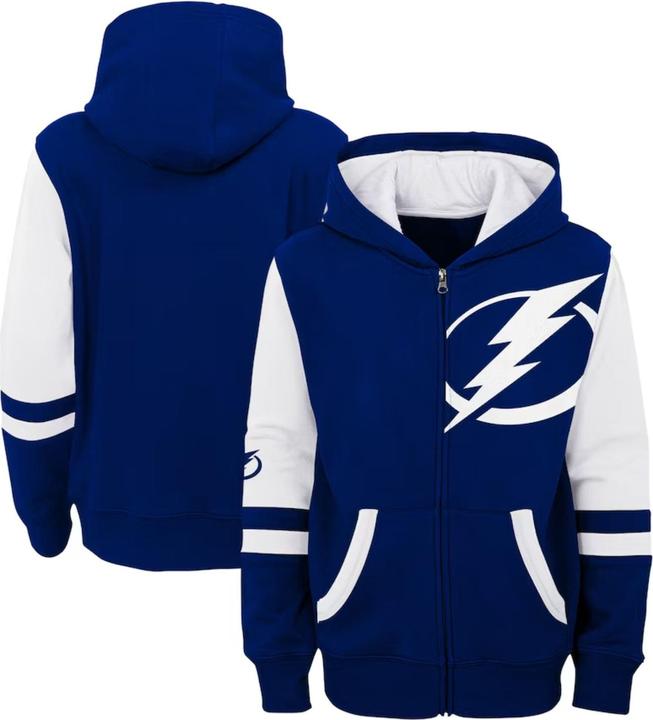 Produktbild Outerstuff NHL YTH-Kapuzenpullover mit durchgehendem Reissverschluss (Tampa Bay, 24 M)