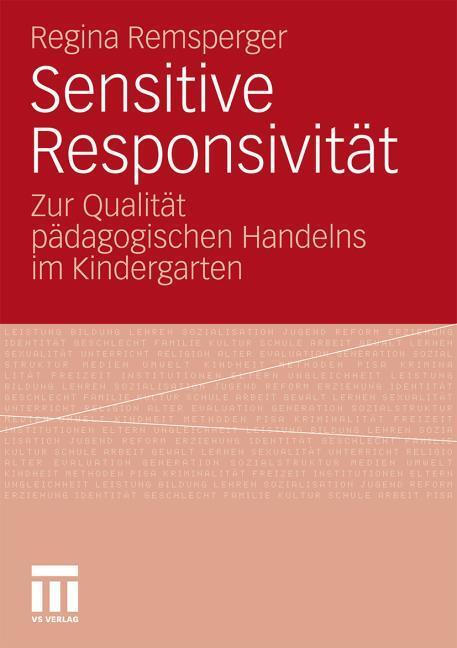 Produktbild Sensitive Responsivität (Deutsch, Regina, Remsperger, 2011)