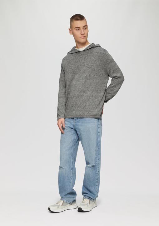 Actual product image s.Oliver Strickpullover Gestrickter Hoodie aus Melangegarn (S)