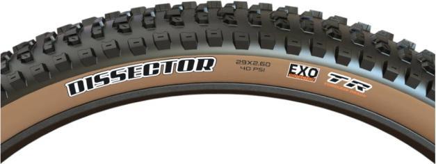 Actual product image Maxxis Dissector folding tyre - 29x2.60 inch WT - DualCompound TR EXO - tanwall (29 x 2.60, 66-622)