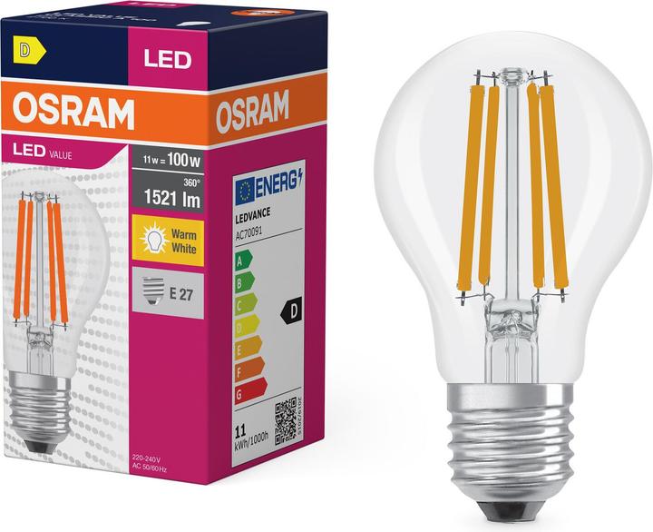 Actual product image Osram LED filament lamp (E27, 1521 lm, 1 x)