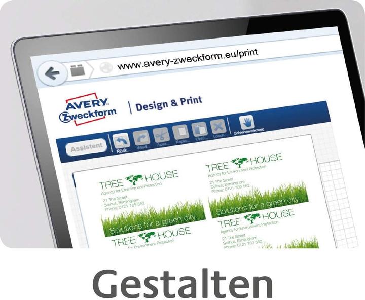 Immagine prodotto Avery Biglietti da visita di qualità superiore (200 g/m², 500 x, 8,5 x 5,4 cm)