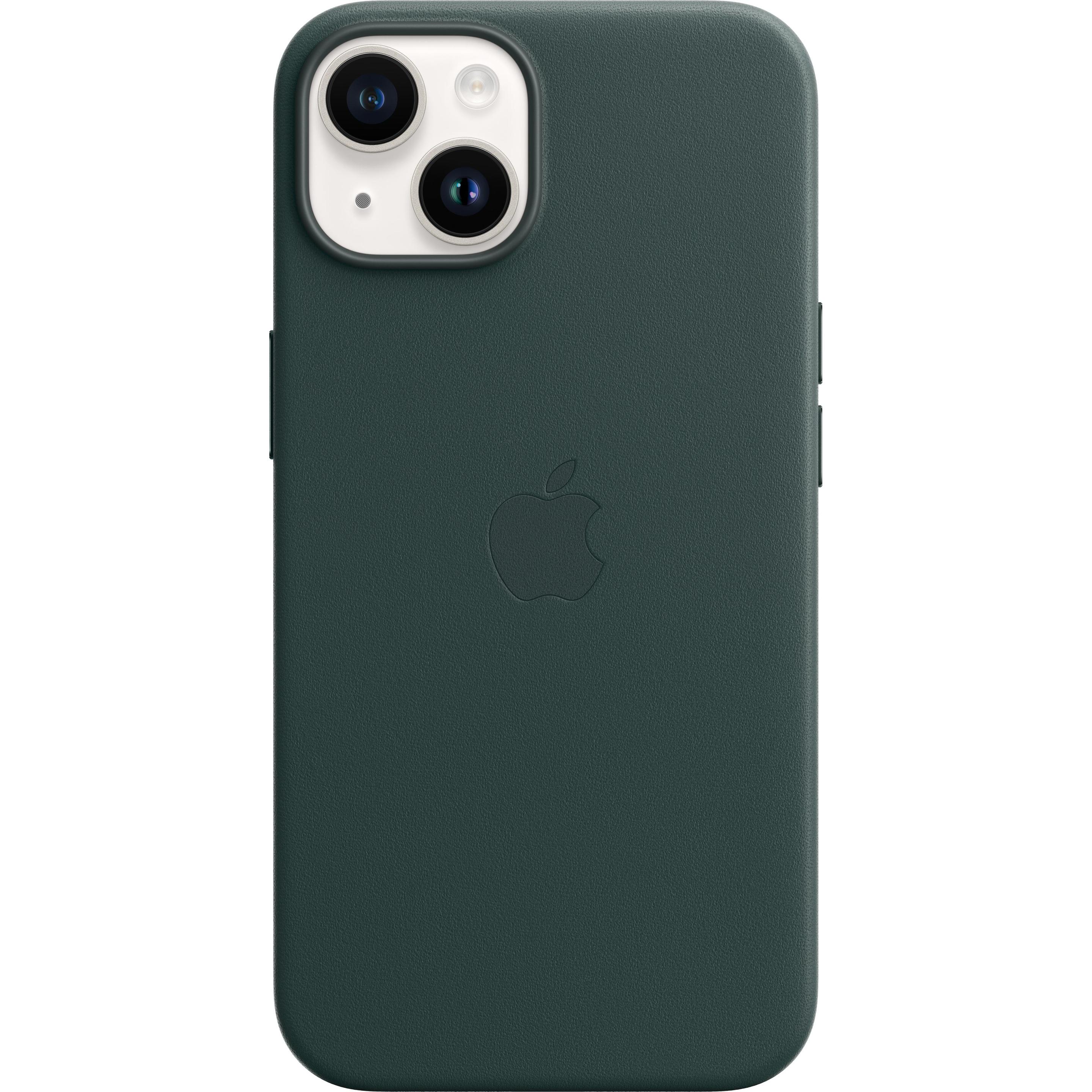 Apple Leather Case with MagSafe (Apple iPhone 14), Smartphone Hülle, Grün
