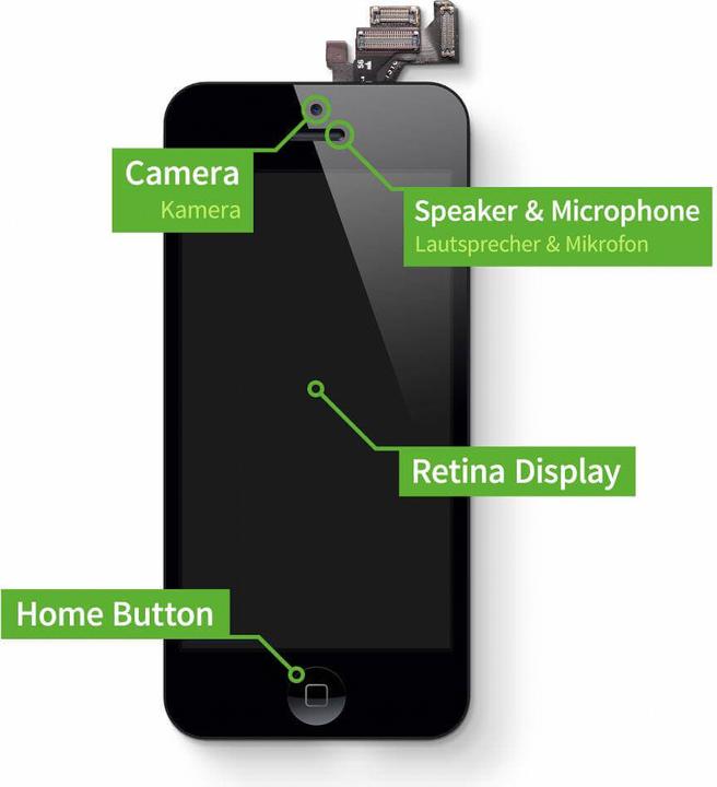 Actual product image Giga Fixxoo iPhone 5 Display Komplettse (Display, iphone 5)