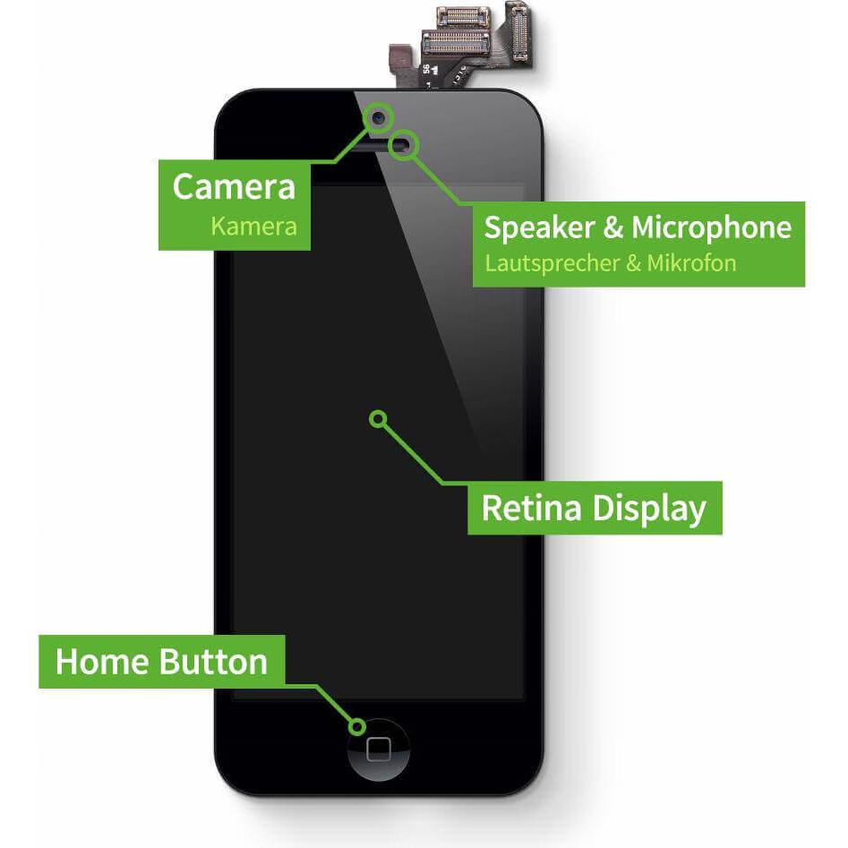 Thumbnail - Giga Fixxoo iPhone 5 Display Komplettse (Display, iPhone 5), Mobilgerät Ersatzteile, Weiss