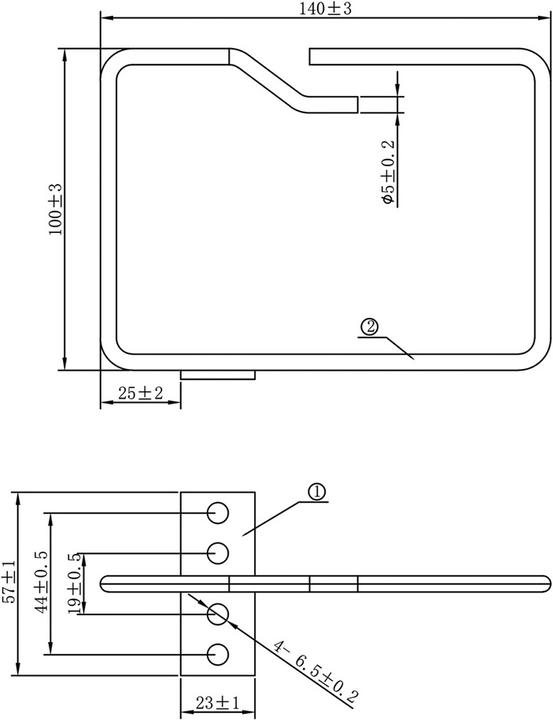 Produktbild Roline Kabelöse, 140x100 mm, Metall