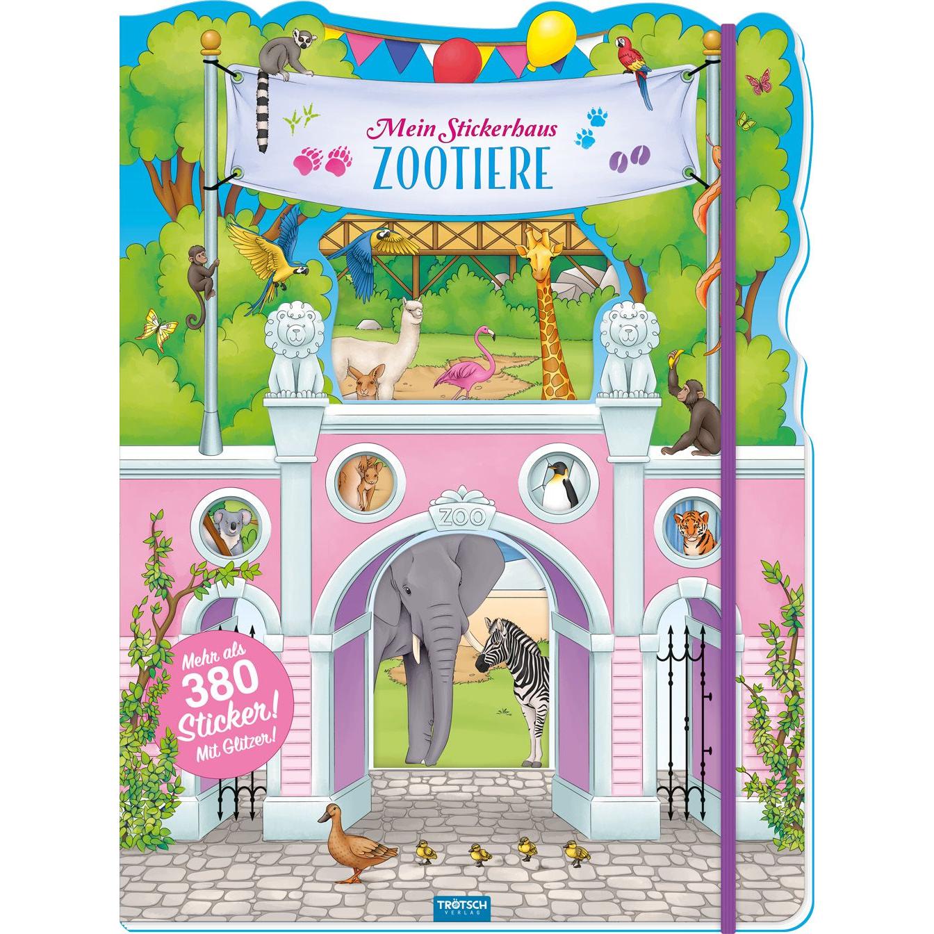 Trötsch, Sticker, Stickerhaus Zootiere 24 Seiten + 6 Sticker Seiten