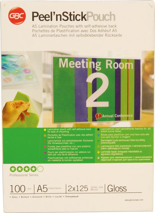Actual product image GBC Laminating film (A5, 100 pcs., 125 µm)