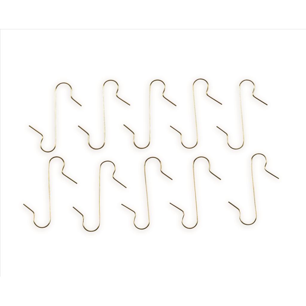 Riffelmacher, Weihnachtsdeko, Weihnachtsbaumaufhänger gold 50 Stück