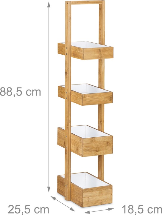 Produktbild Relaxdays Bastian (25.5 x 18.5 x 88.5 cm)