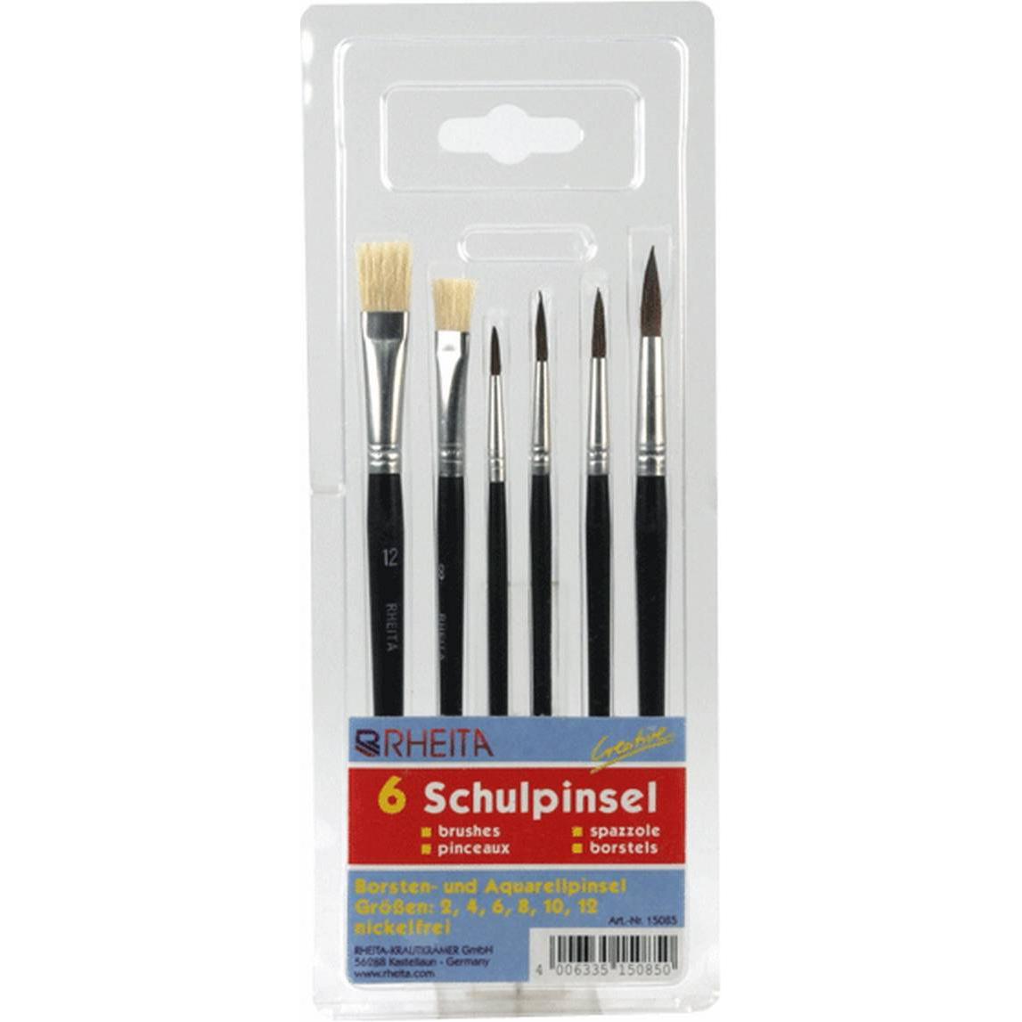 Rheita, Pinsel, Pinselset Borsten- und Haarpinsel mehrfarbig