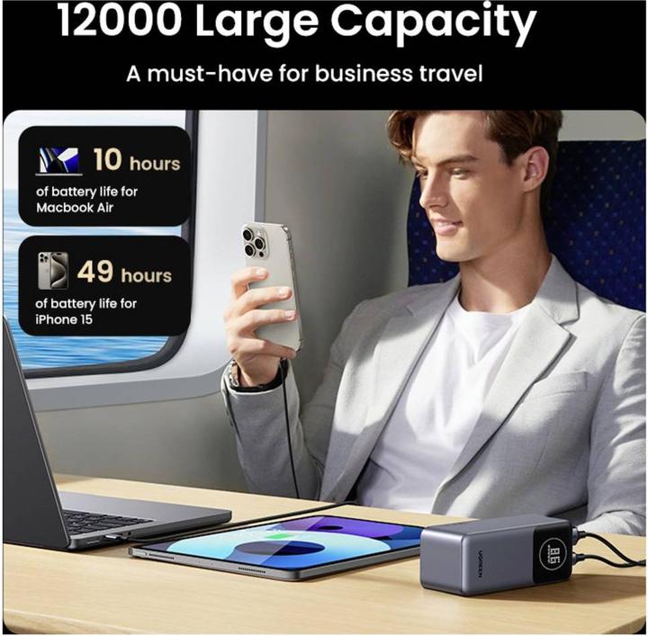 Produktbild Ugreen Fast Charging Powerbank (12000 mAh, 44.40 Wh)