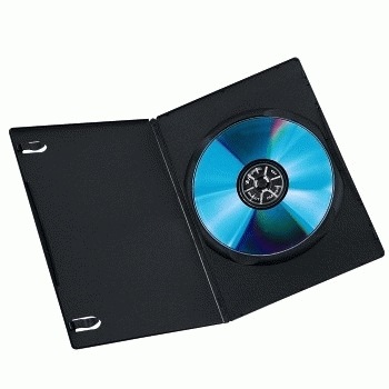 Actual product image Hama 1x10 DVD Blank Sleeve Slim 50% space saving