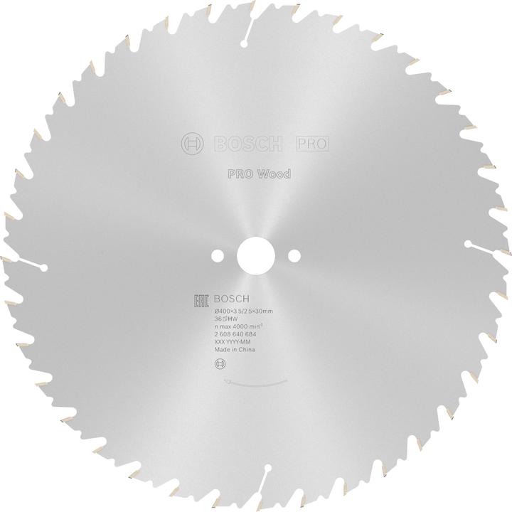 Actual product image Bosch Professional Zubehör PRO Wood circular saw blade, 400 x 3.5 x 30 mm