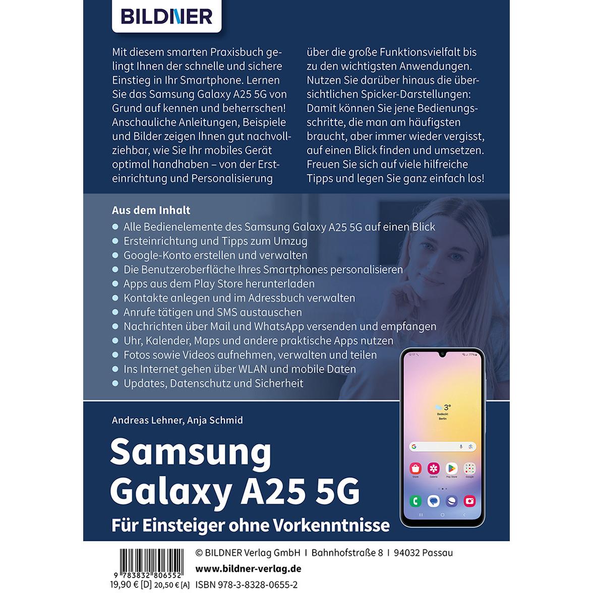 Thumbnail - Samsung Galaxy A25 5G - Für Einsteiger ohne Vorkenntnisse, Sachbücher von Anja Schmid, Andreas Lehner