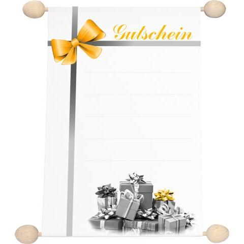 Rnk Idee & Stil "Gutschein" neutral mit Schleife, DIN A5 (A5) (2874)