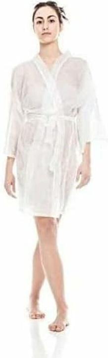 Image du produit Premium Blouse de coiffure 10 kimonos à usage unique Blanc