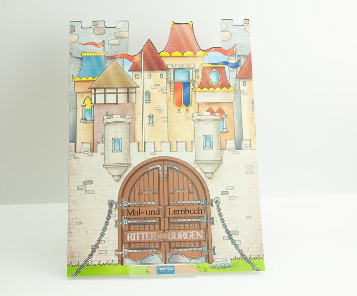 Image du produit Livre de coloriage et d'apprentissage Chevaliers et châteaux 21x29 cm 32 pages