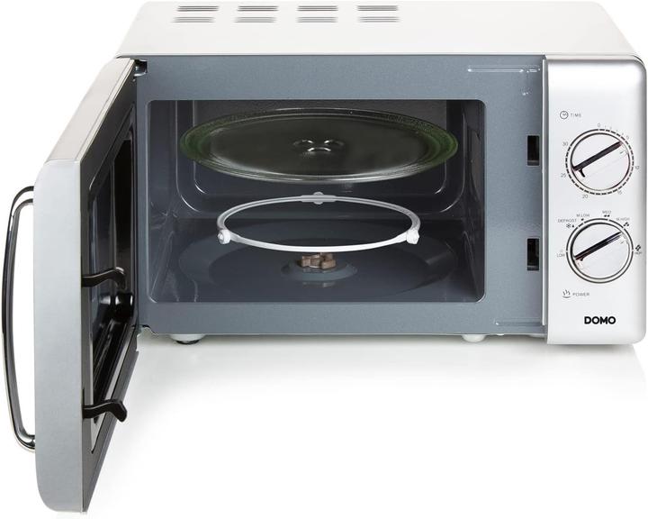 Productafbeelding Domo Magnetron DO3020 20Liter zilver met ontdooifunctie, 700Watt en timer (20 l)