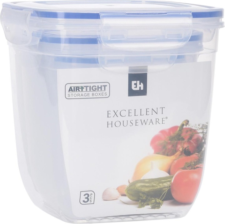 Produktbild neuetischkultur Frischhaltedosenset 3-teilig Vorratsdosen (3.25 l)
