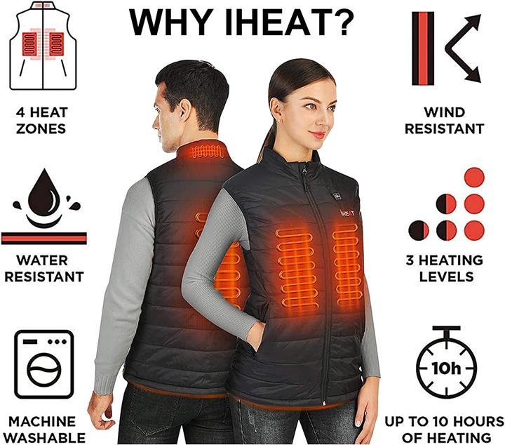 Produktbild iHeat Beheizte Weste Schwarz, L (L)