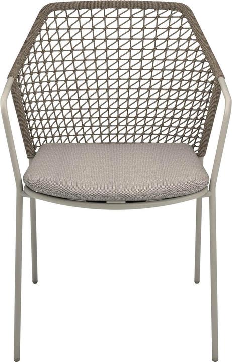 Productafbeelding Best Gartenstühle mit Armlehnen Burano sand, Metall, 4 St.