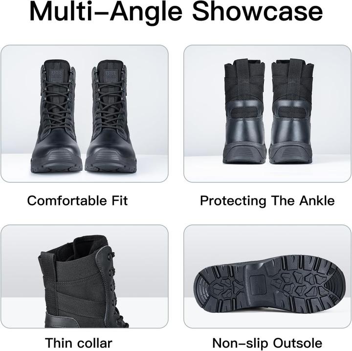 Actual product image Free Soldier Tactical Boots (40)