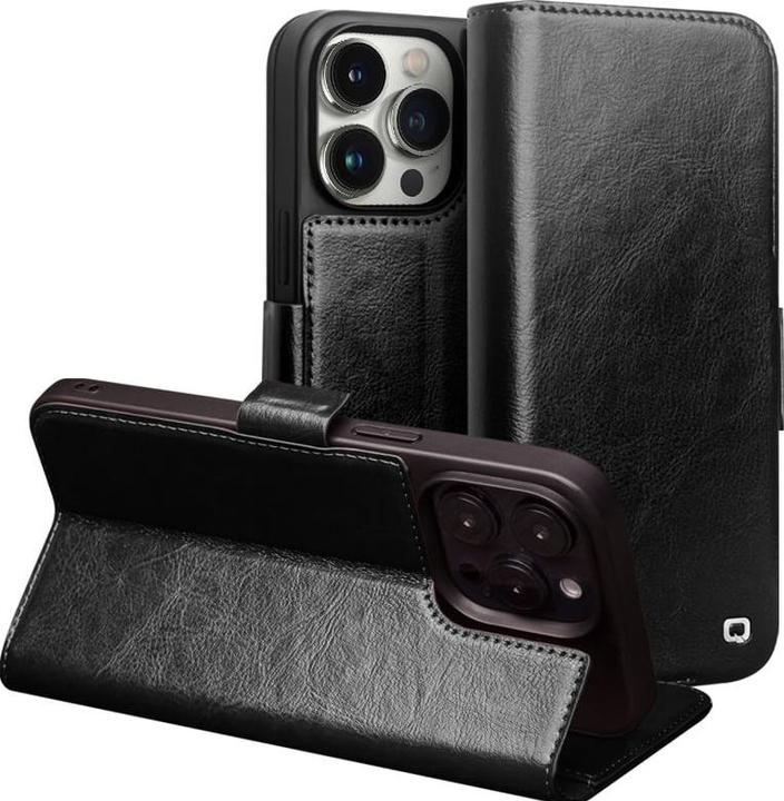 Produktbild QiAlino Hülle Flip mit magnetischem Verschluss (Apple iPhone 15 Pro)