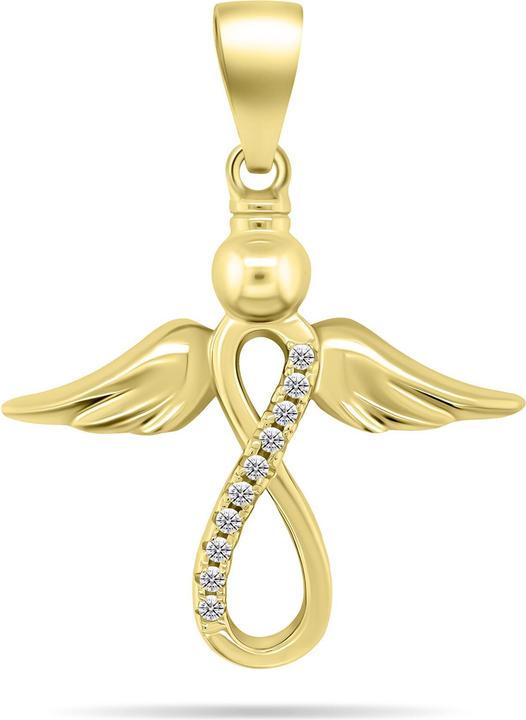 Produktbild Brilio Silver - Charming gold-plated pendant Angel PT112Y