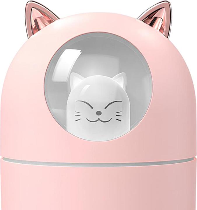 Produktbild VR Shinecon Nachtlicht Luftbefeuchter, Modell H2O Katze Rosa