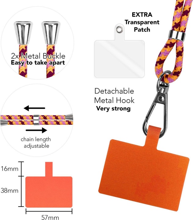 Productafbeelding Nalia Universele mobiele telefoonketting met pad