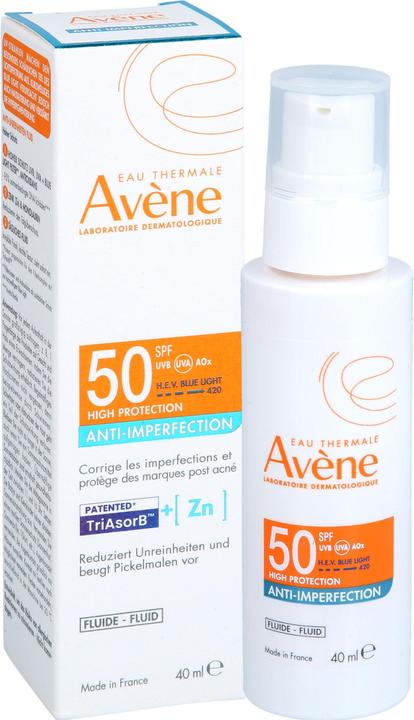 Produktbild Avène Anti-Imperfection Fluid LSF 50, 40 ml Lösung (Sonnencreme Gesicht, SPF 50, 40 ml)