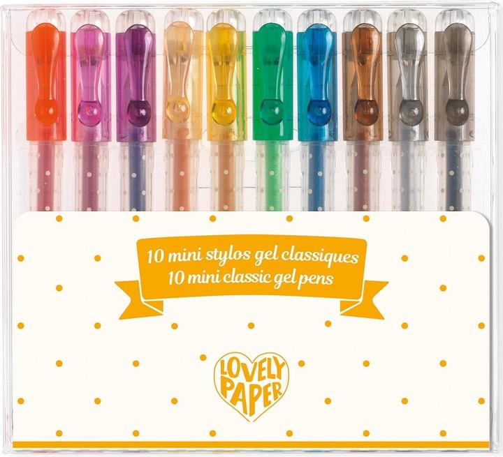 Actual product image Djeco 10 Classic gel pens mini (10 x)