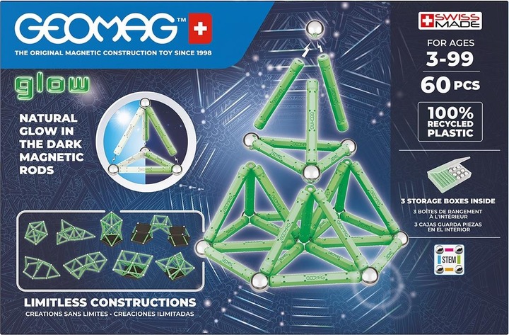 Actual product image Geomag Panels Green line Glow