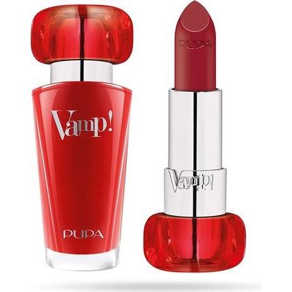Pupa Milano, Lippenstift + Lipgloss, Vamp! (301 Intense Red)