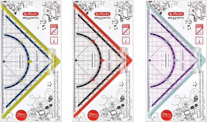 Immagine prodotto Herlitz my.pen triangolo geometrico 25cm (22 cm, Materiale sintetico)