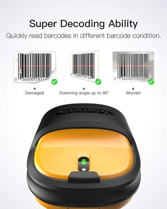 Produktbild Inateck Wireless Barcode Scanner (1D-Barcodes)