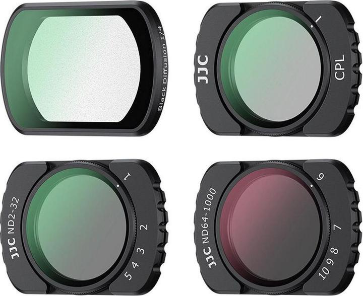 JJC F DP3K4NDV Filterset voor DJ. Osmo Pocket 3 (Dronefilters)