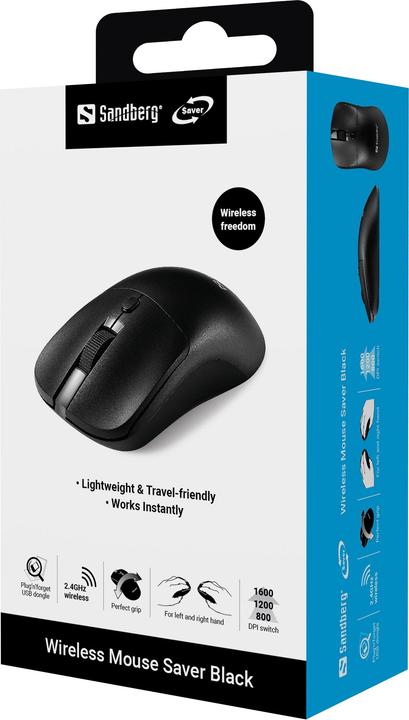 Actual product image Sandberg Wireless Mouse Saver Black (Wireless)