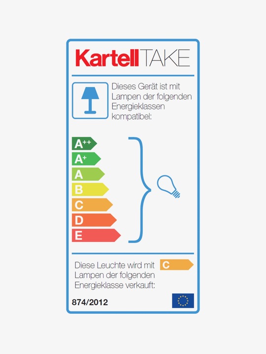 Energie-Label Kartell Take Lampada (E14)