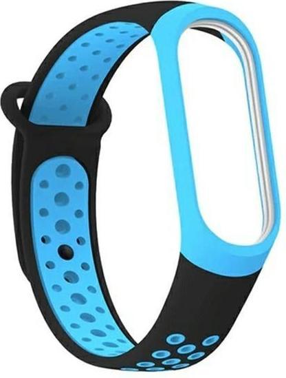 Beline pasek Mi Band 3/4 design czarno-niebieski/black-blue (Silikon, Kunststoff)