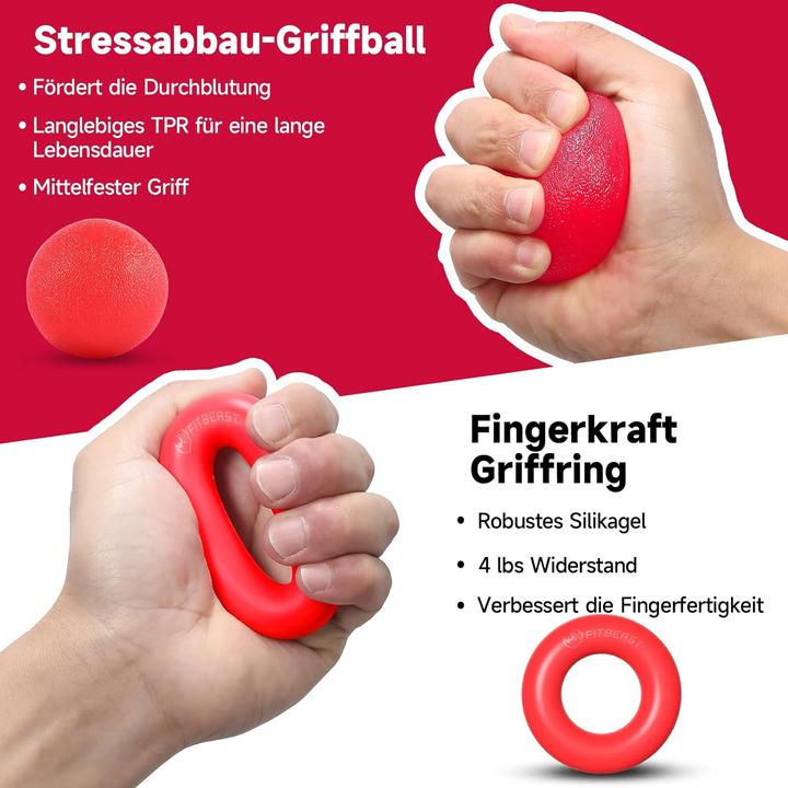 Produktbild FitBeast Handtrainer Set mit verstellbarem Grip (5-teilig)