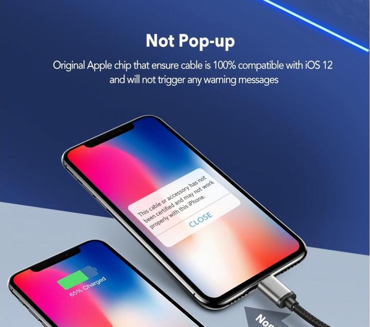 Produktbild Ugreen Lightning – USB C (2 m, USB 2.0)