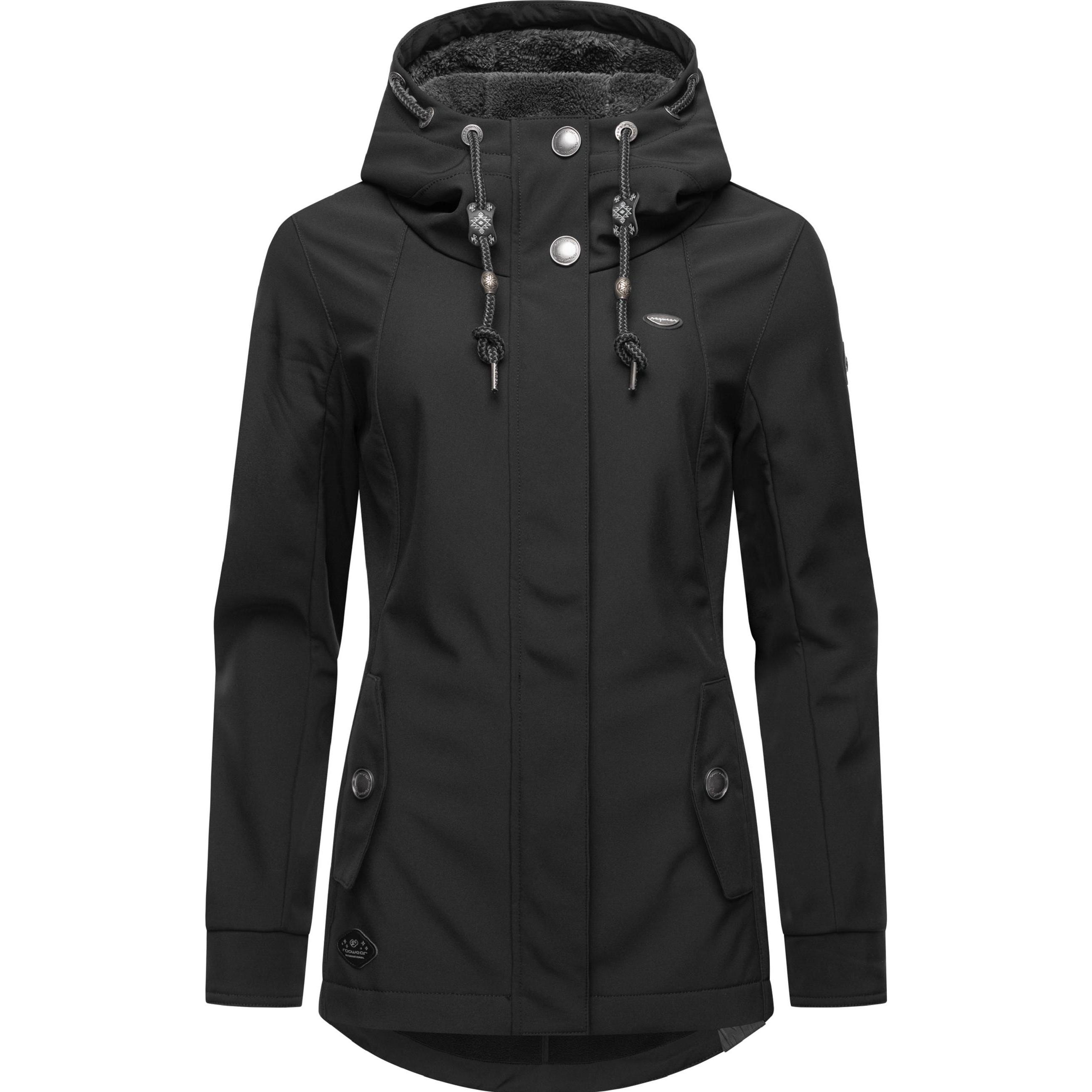 Ragwear, Damen, Jacke, Monadde Softshell (S), Schwarz, S