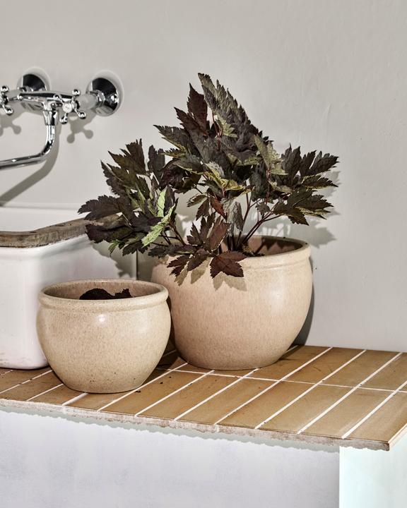 House Doctor Planter, HDVale, Beige (19 x 15 cm)